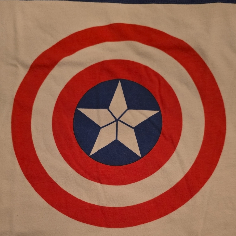 Marvel Captain America Red White and Blue Star Circle Tshirt From Disneyland 3XL